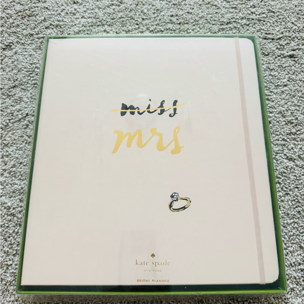 Kate Spade Bridal Planner - Green and Gold
